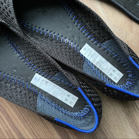 Rothy’s Black Honeycomb Point Flats Size 8 - Picture 7 of 12